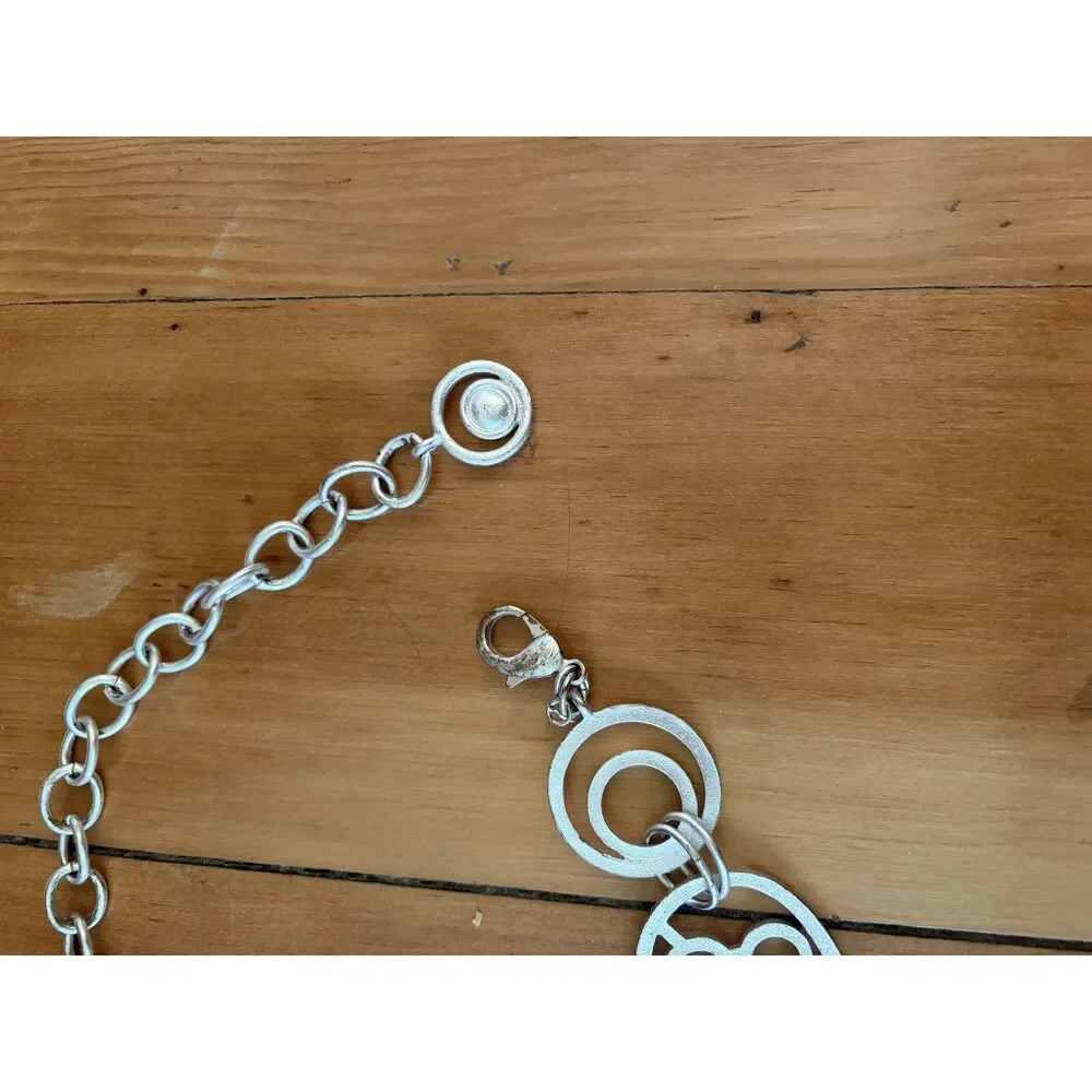 Vintage Retro Y2K Silver Rings Festival Going Out Body Belt